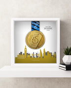 London Marathon Personalized Medal Frame (Skyline)