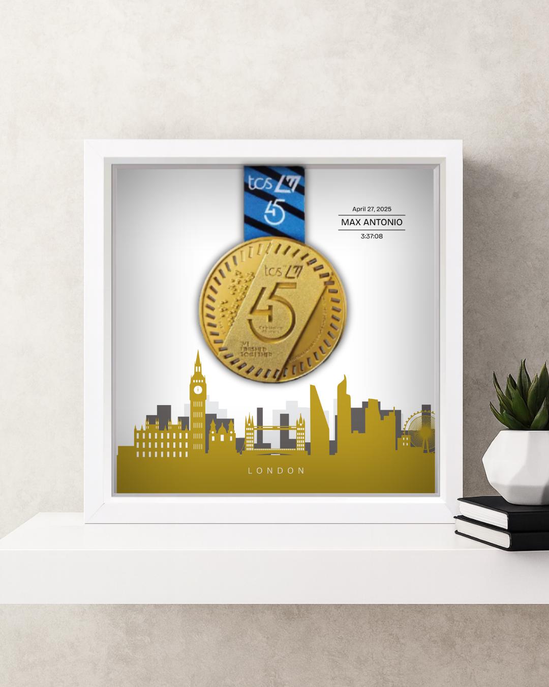 London Marathon Personalized Medal Frame (Skyline)