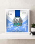Ironman Triathlon Personalized Medal Display Frame