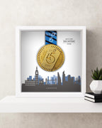 London Marathon Personalized Medal Frame (Skyline)
