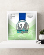 Personalized Triathlon Medal Display Frame
