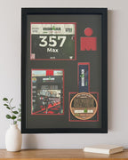 Ironman Triathlon Medal Display Frame: Medal, Race Bib, & Photo