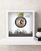 Boston Marathon Personalized Medal Frame (Skyline)
