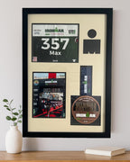 Ironman Triathlon Medal Display Frame: Medal, Race Bib, & Photo