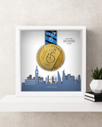 London Marathon Personalized Medal Frame (Script)