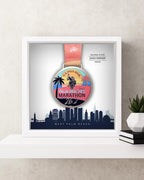 Palm Beaches Marathon Personalized Medal Frame (Skyline)