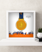 New York City Marathon Personalized Medal Frame (Skyline)