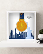 New York City Marathon Personalized Medal Frame (Skyline)
