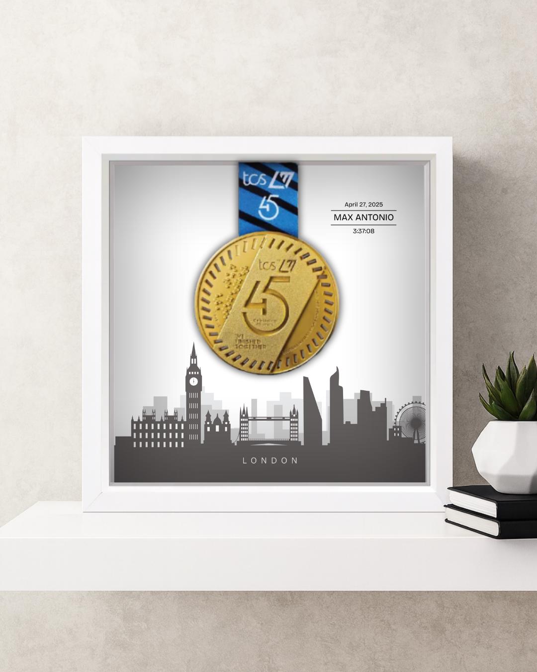 London Marathon Personalized Medal Frame (Skyline)