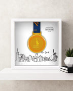 New York City Marathon Personalized Medal Frame (Skyline)
